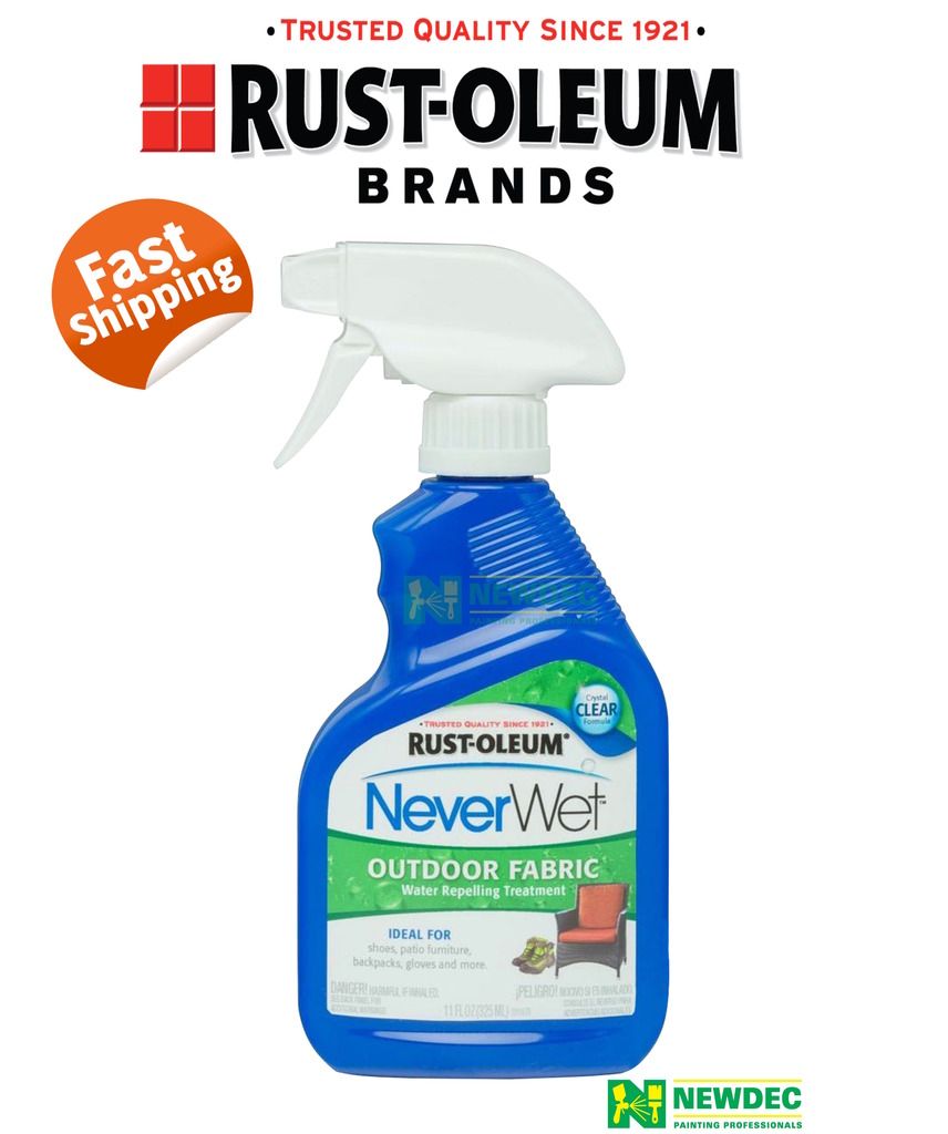 NEVERWET NEVER WET RUSTOLEUM OUTDOOR FABRIC WATERPROOF TREATMENT SPRAY